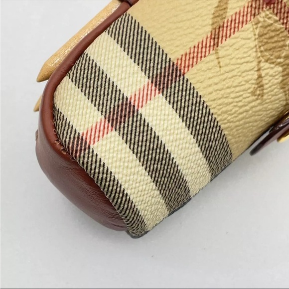 Auth Burberry Nova Check Brown Golf Ball Pin Marker Pouch with box - Picture 6 of 11